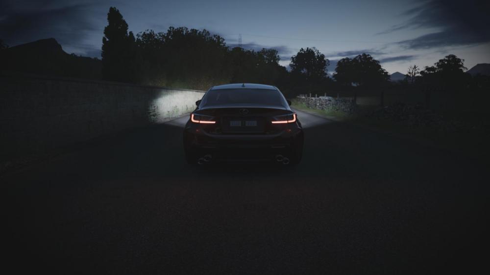 Elegant Sedan in Evening Shadow wallpaper