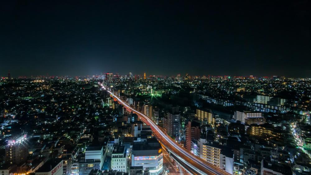 Tokyo Cityscape at Night wallpaper