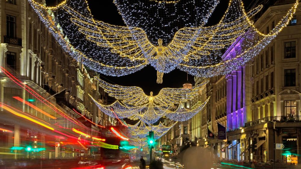 London by Christmas time wallpaper