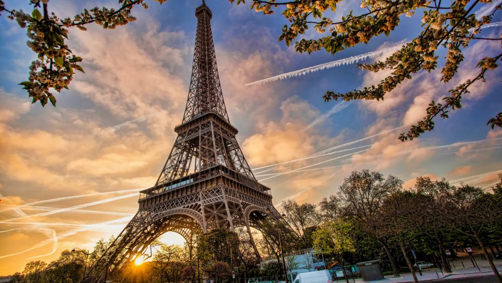 Eiffel Tower low angle wallpaper