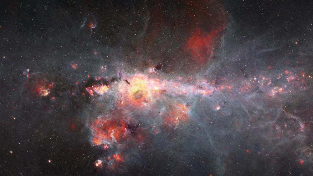 Widefield Infrared Image of the Galactic Center wallpaper