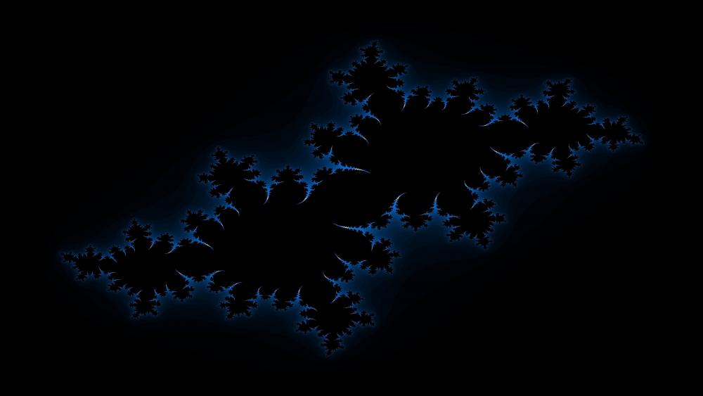 Blue fractal wallpaper