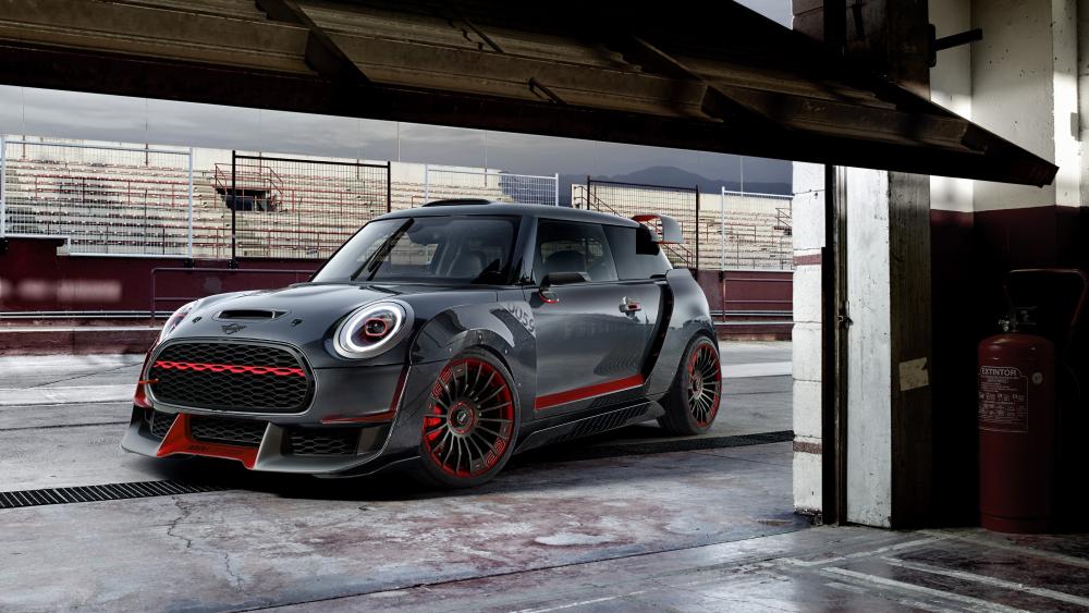 Sleek Performance in a Modern Garage wallpaper