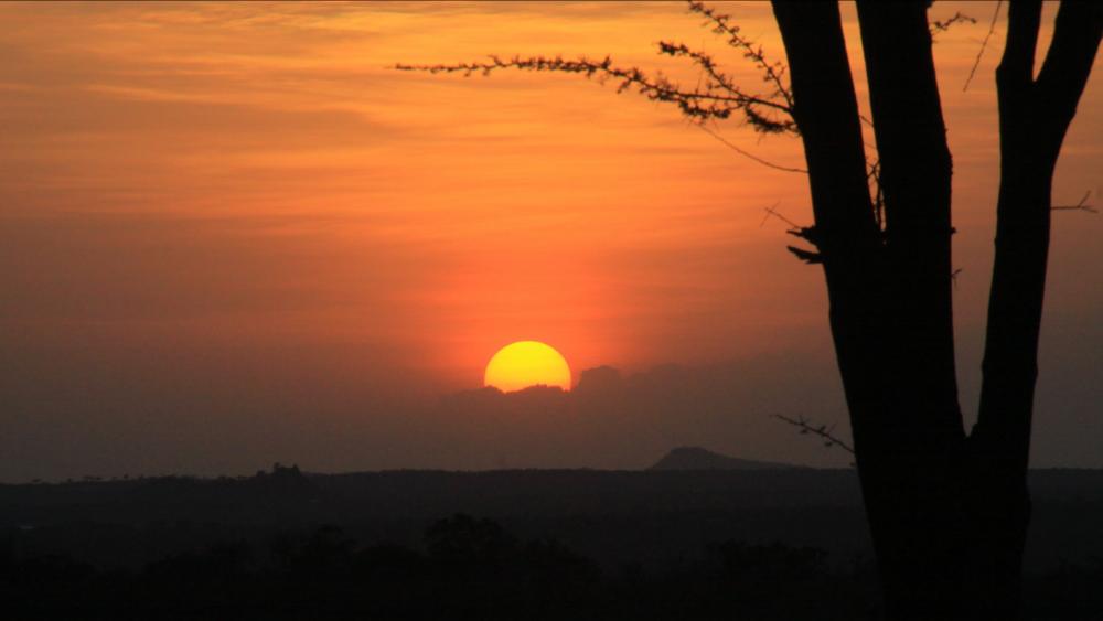 Sunset from the Omo River, Ethiopia wallpaper