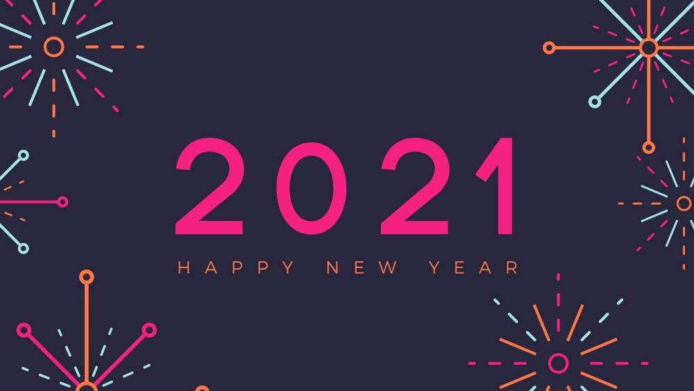 2021 Happy New Year wallpaper