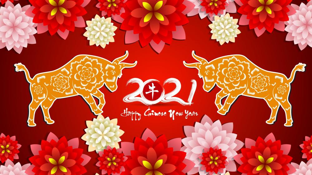 2021 Happy Chinese New Year wallpaper