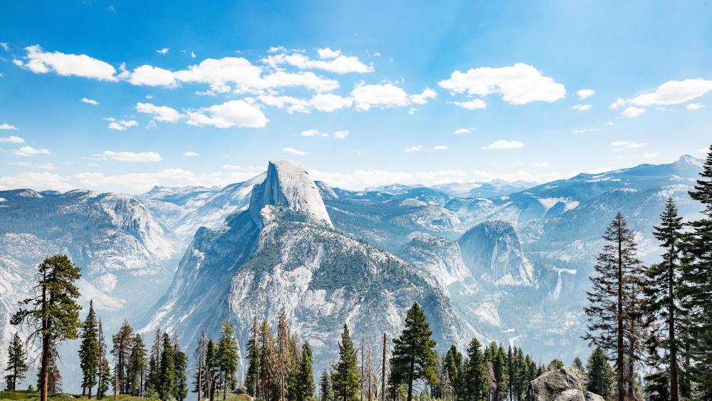 Half Dome from Glacier Point, Yosemite National Park wallpaper