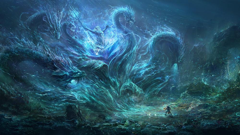 Sea monster wallpaper