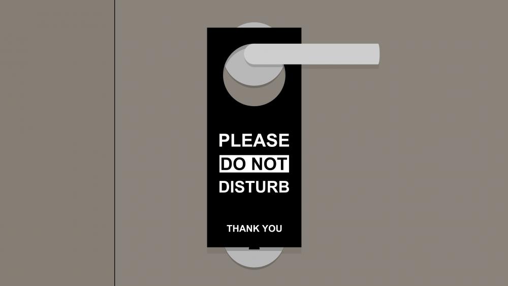 Please do not disturb wallpaper