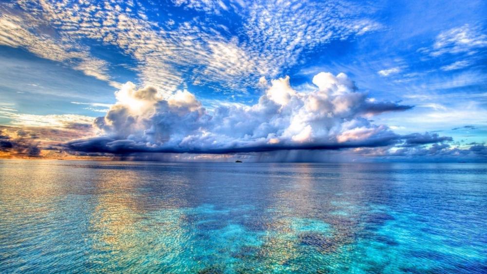 Majestic Ocean Clouds wallpaper