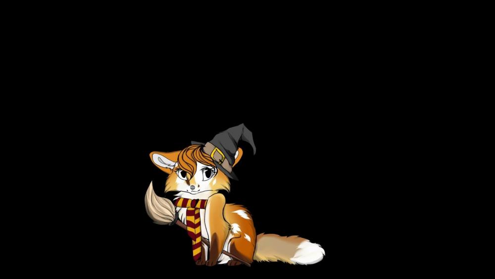 Anime cute fox wallpaper