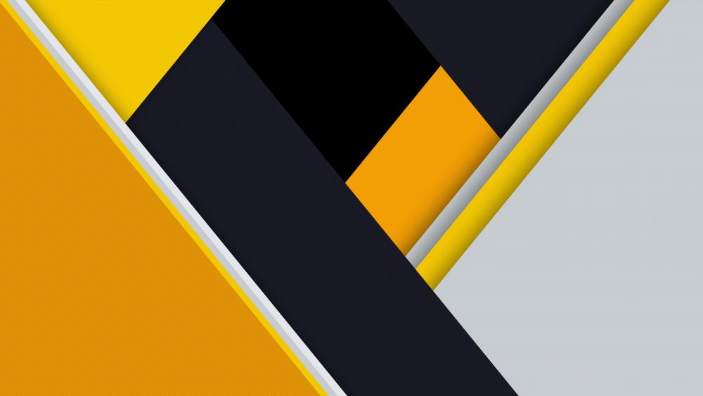 Yellow material design wallpaper