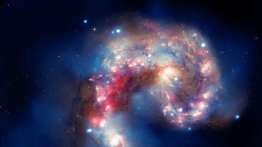 Antennae galaxies (NGC 4038 and NGC 4039) wallpaper