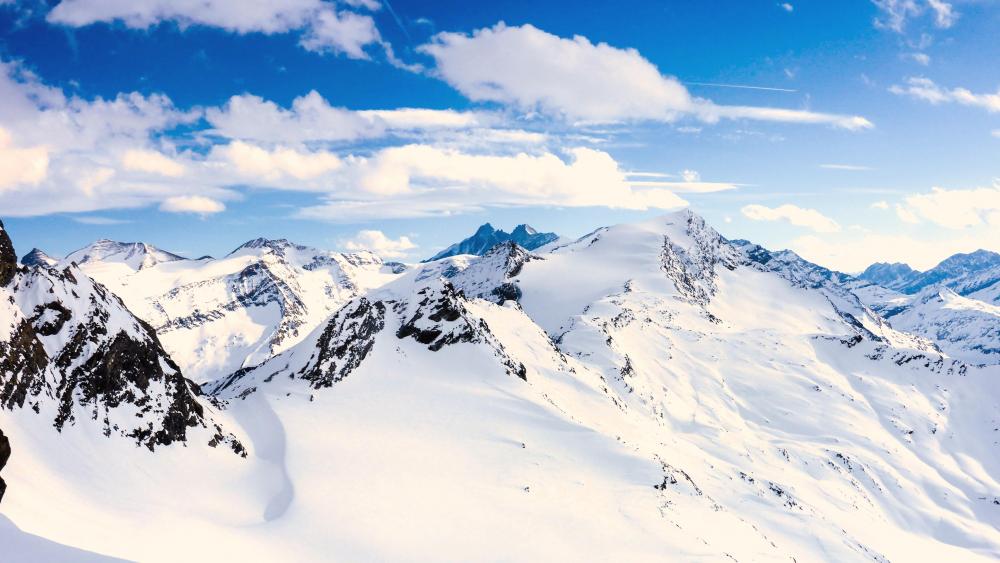Snowy Alps wallpaper
