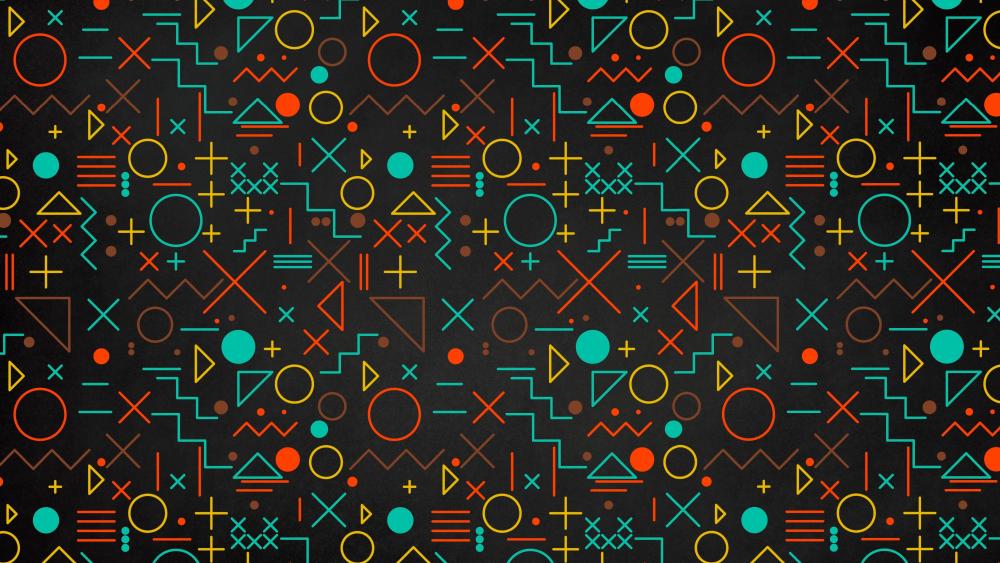 Vibrant Geometric Abstraction wallpaper