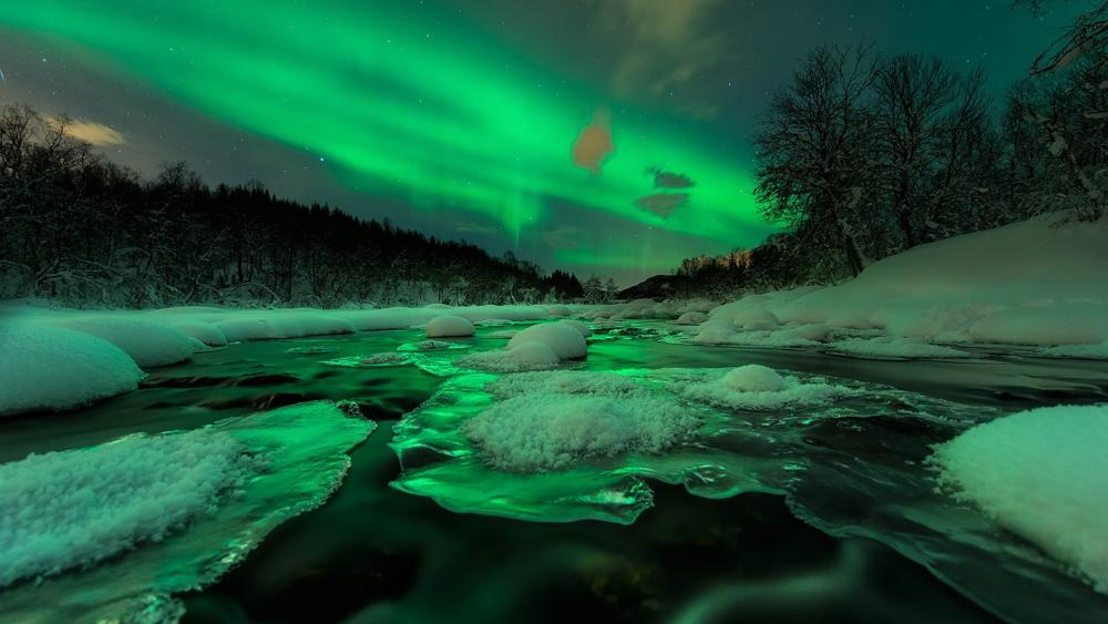 Aurora Borealis in Norway wallpaper