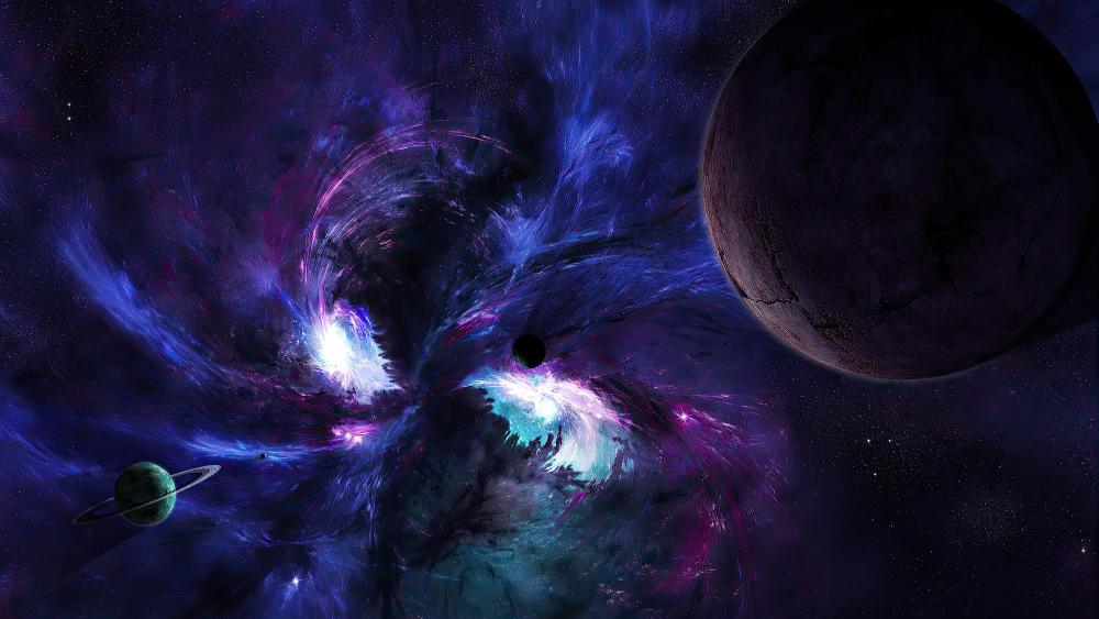 Science fiction planets wallpaper