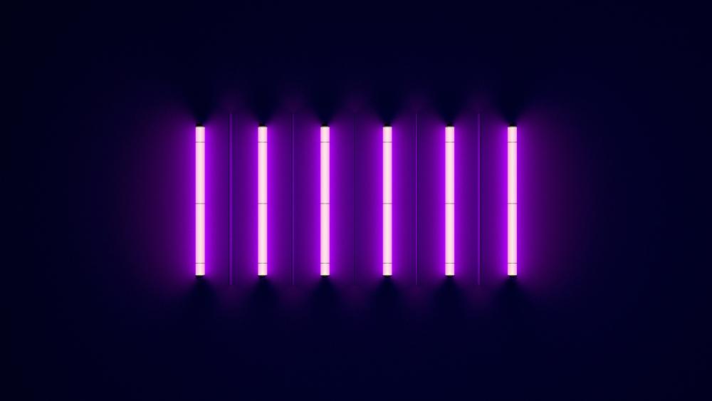 Vibrant Neon Rhythm in the Dark wallpaper