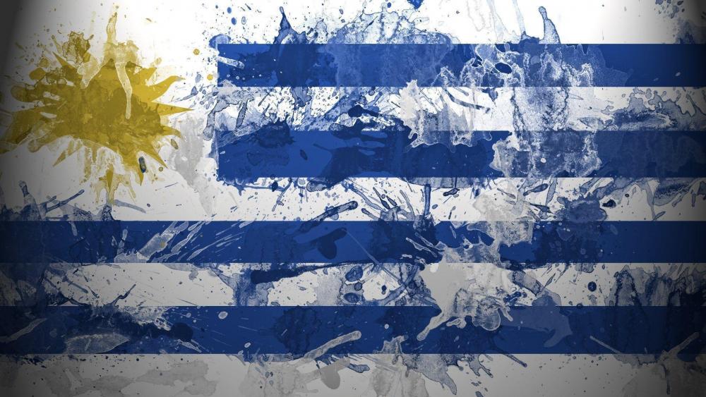 Flag Uruguay wallpaper