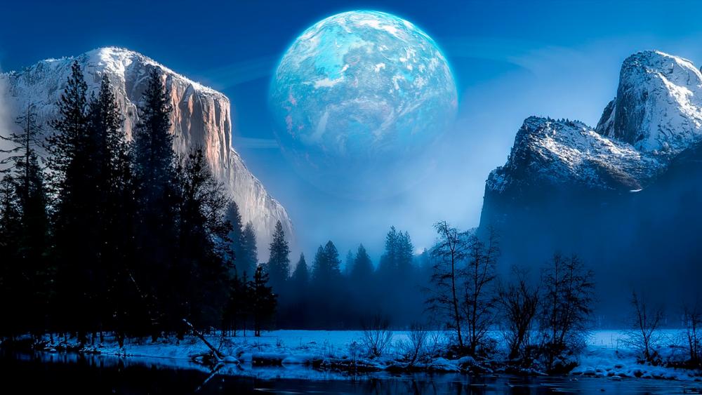 Yosemite fantasy wallpaper