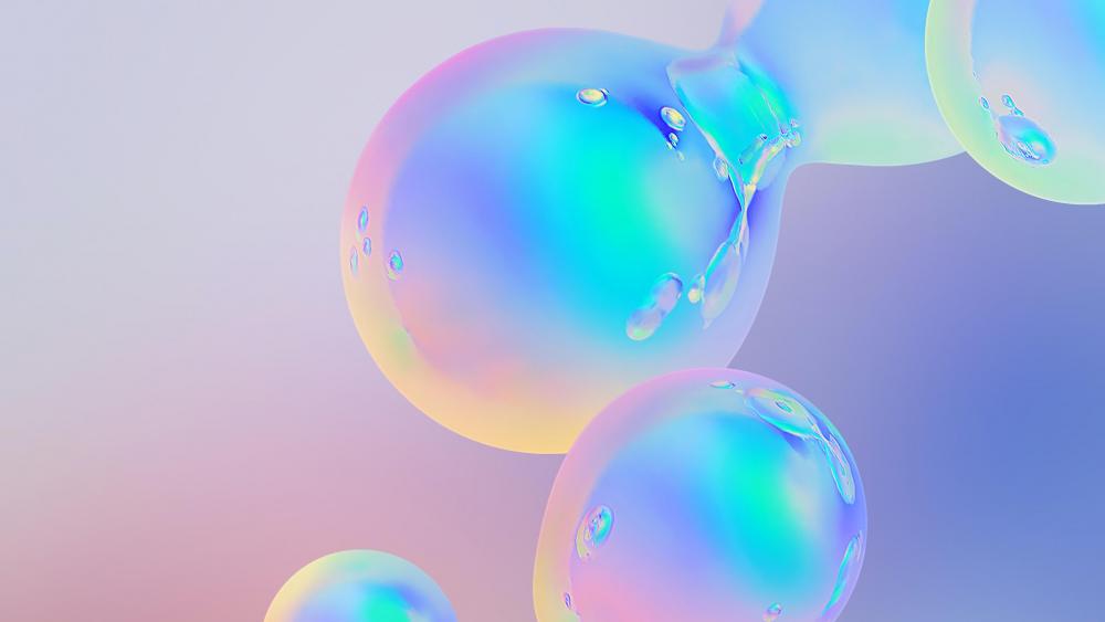 Iridescent Bubble Fantasy wallpaper