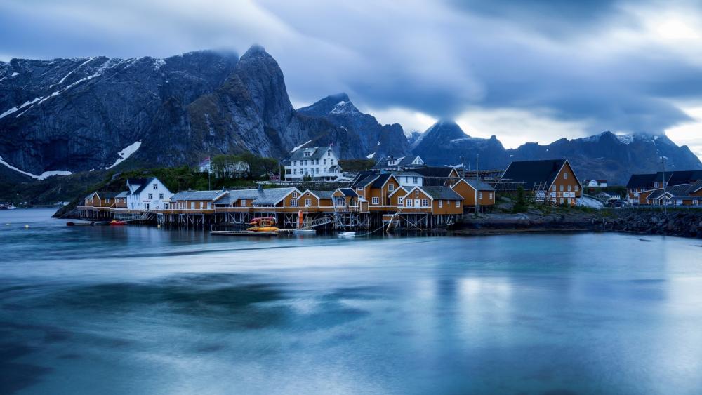 Sakrisoya Island (Lofoten, Norway) wallpaper