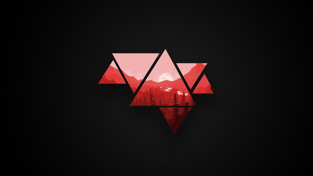 geometric mountain wallpaper