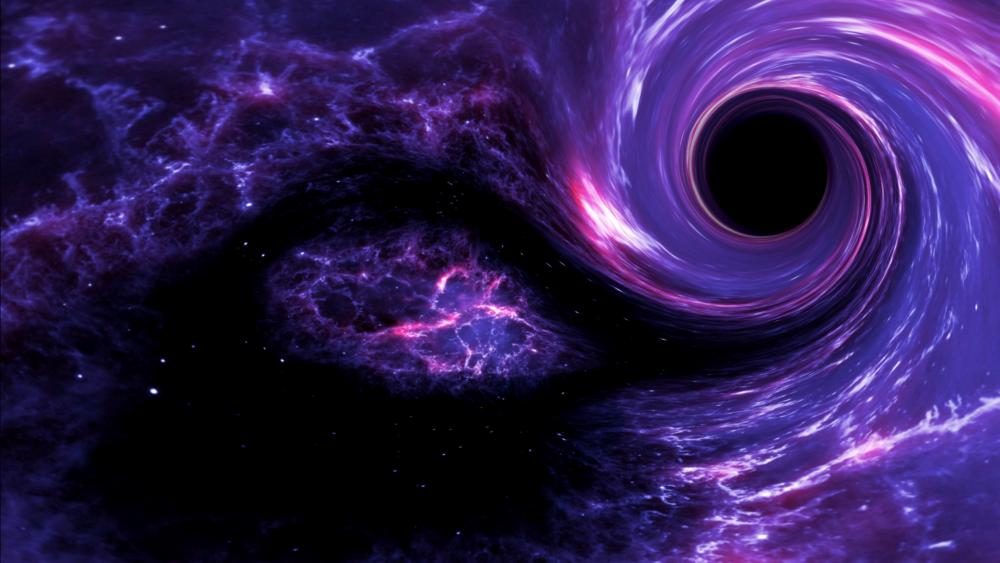 Mystic Purple Vortex of the Cosmos wallpaper