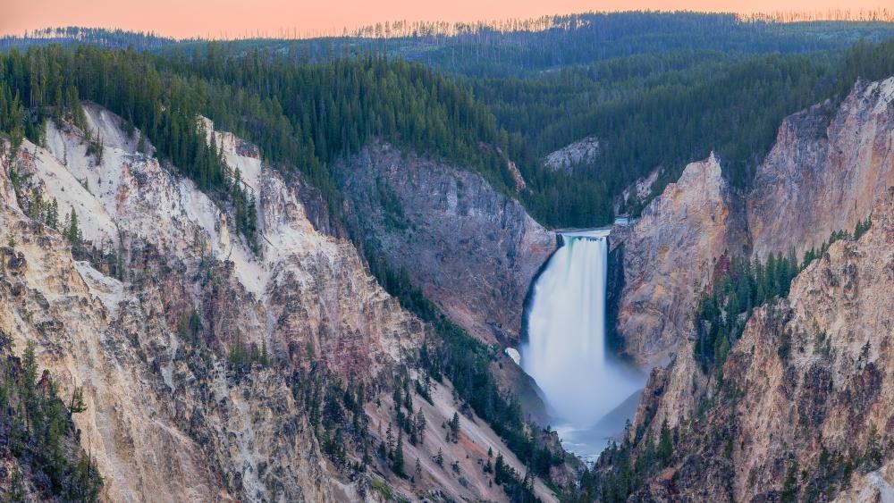 Lower Falls of the Yellowstone River wallpaper