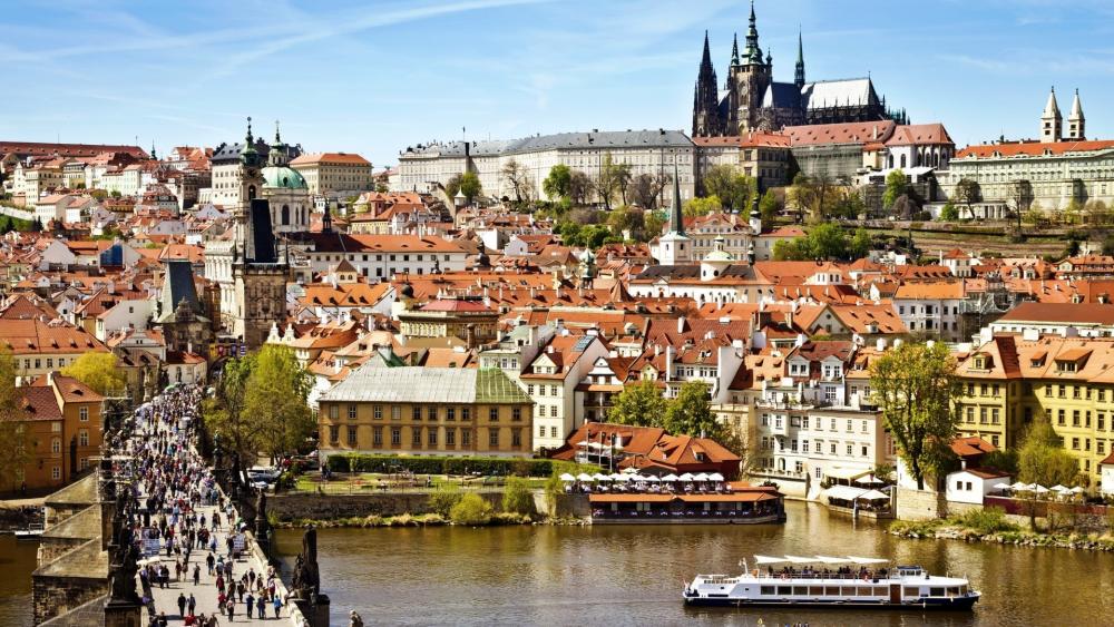 Charles Bridge and Prague wallpaper