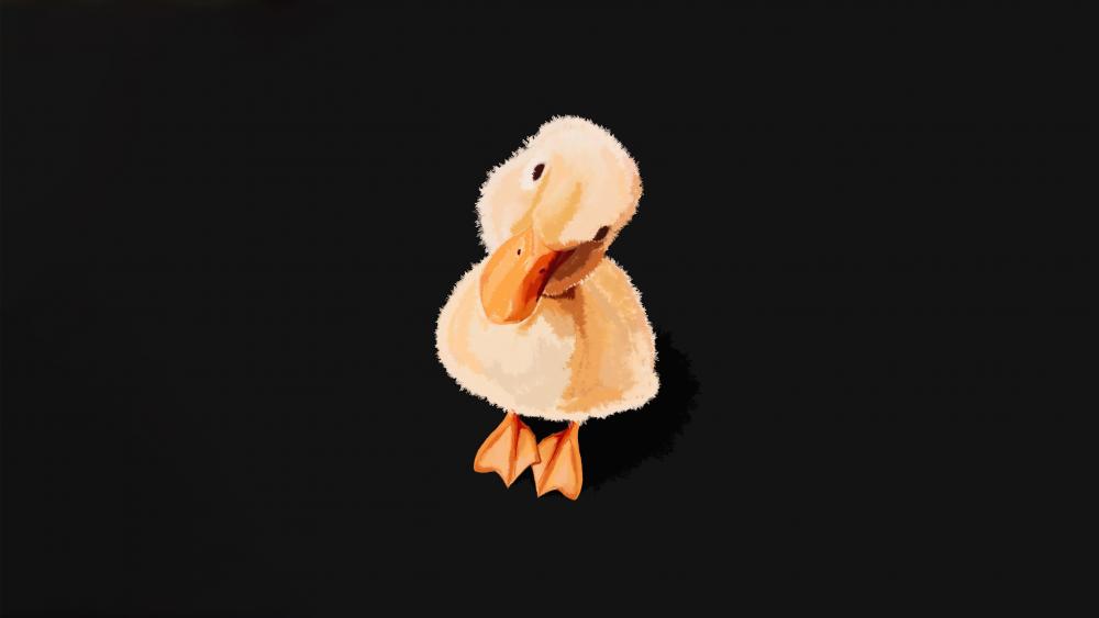 Duckling With Bowed Head wallpaper