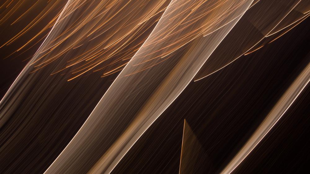 Illuminated lines in coffee colors wallpaper