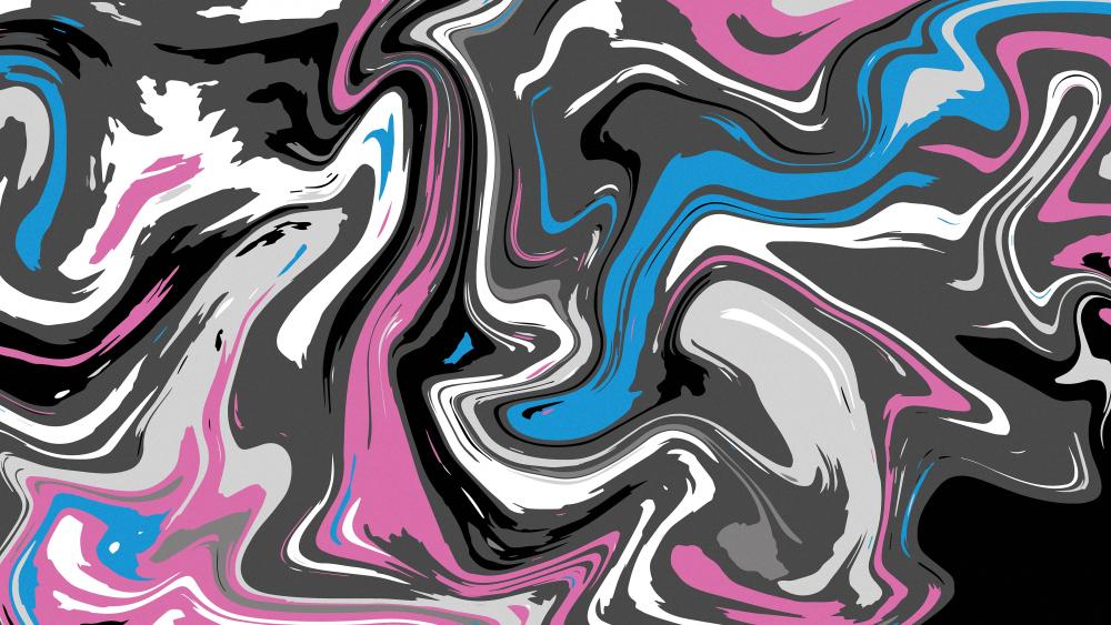 Swirling Hues of Abstract Imagination wallpaper