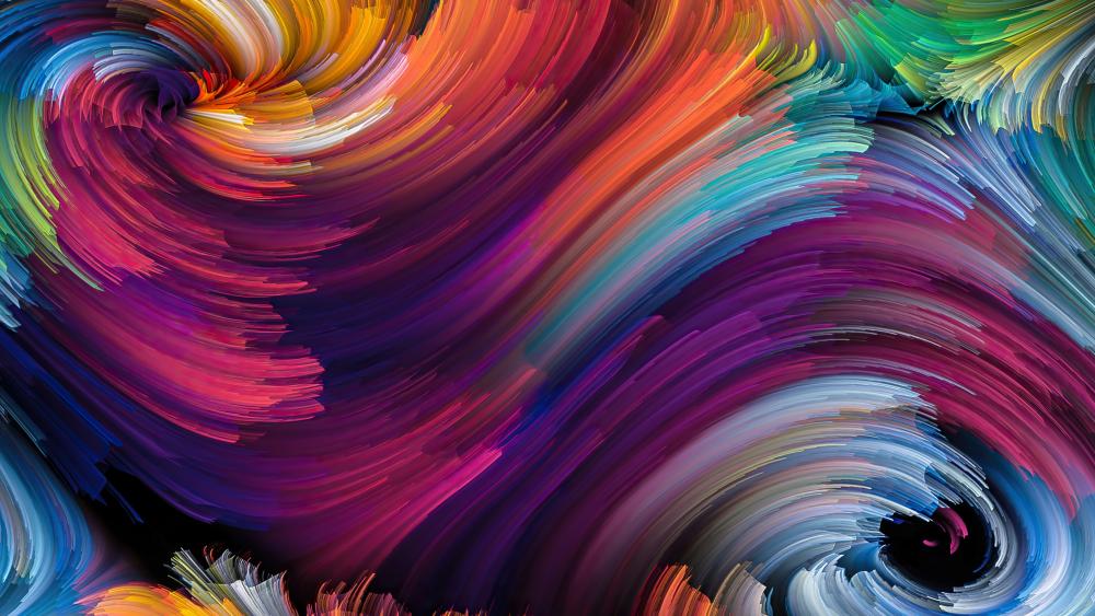 Swirling colors wallpaper