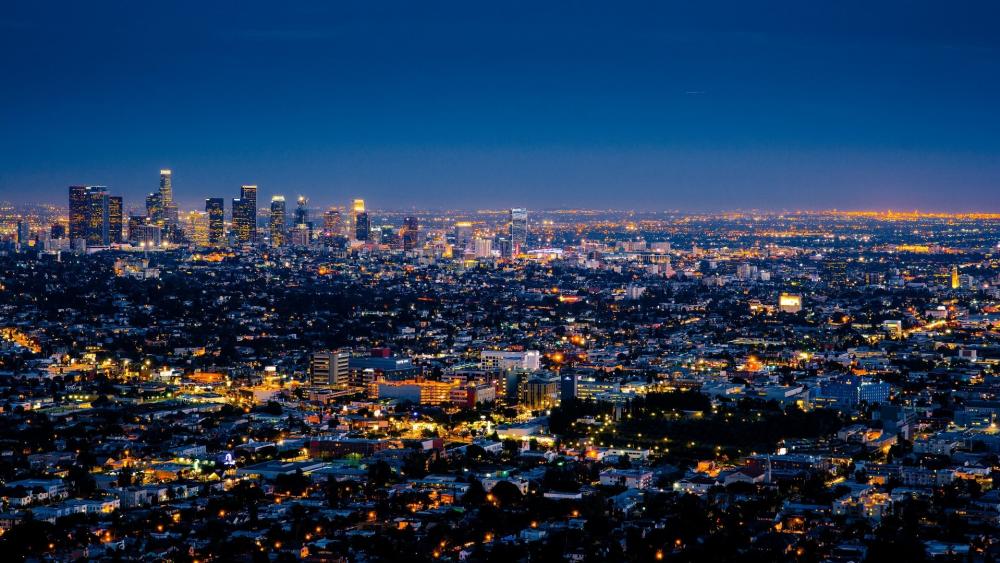 LA at night wallpaper