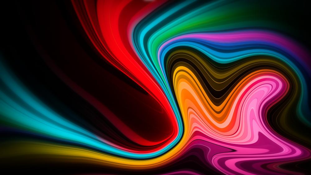 Flowing colors wallpaper