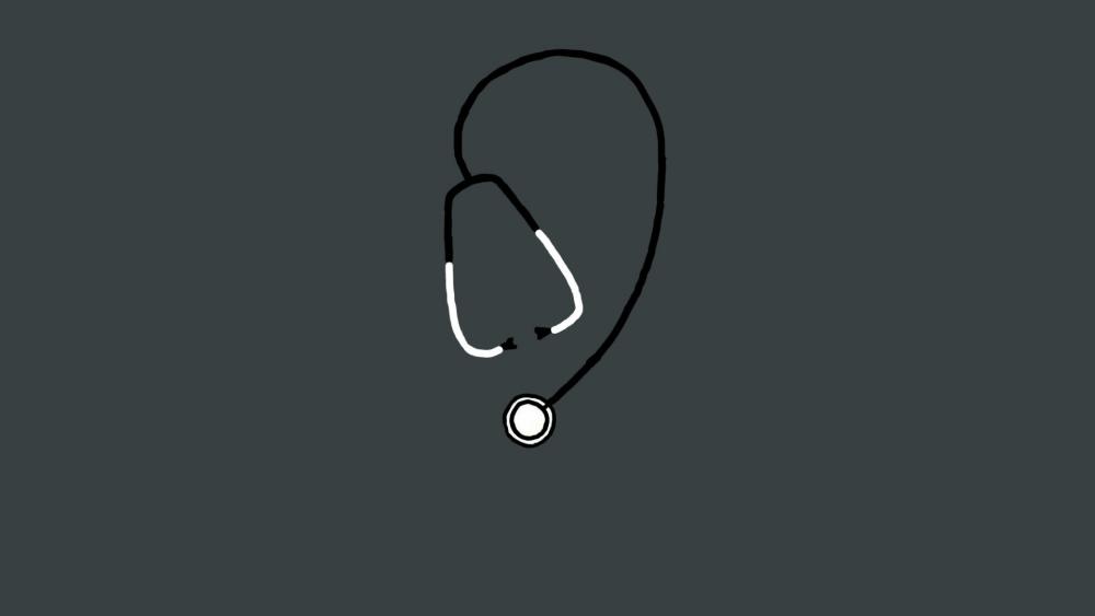 Minimal Doctor Stethoscope wallpaper