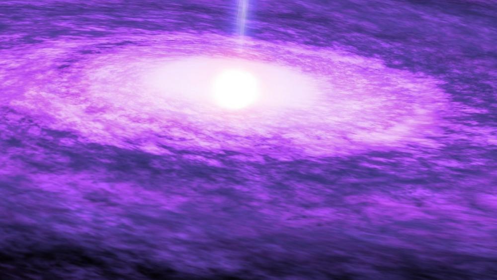 Purple quasar wallpaper