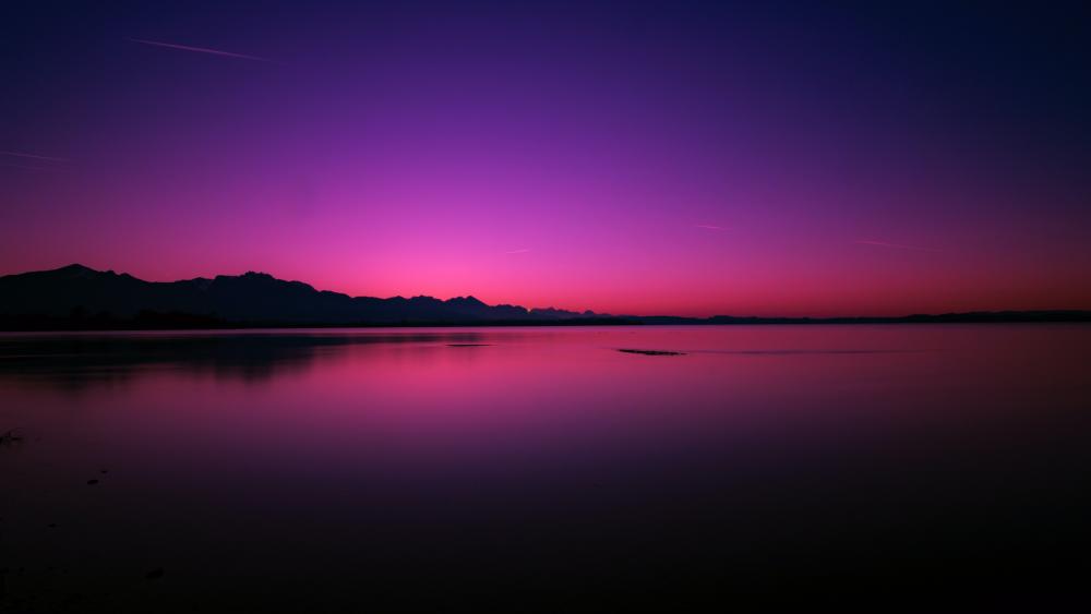 Purple Twilight Serenity wallpaper