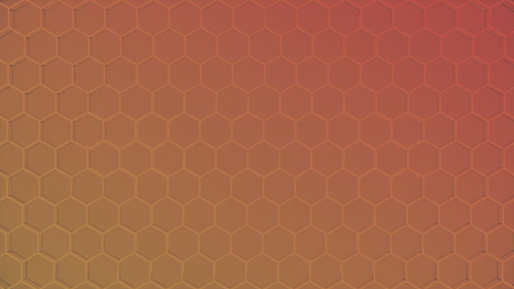 Yellow-Orange Hexagons wallpaper