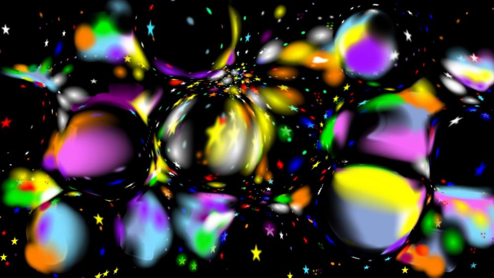 Multiverse bubbles. Fiction. 2021. wallpaper