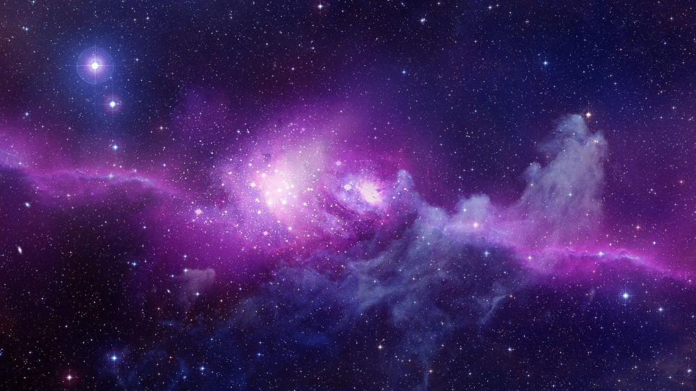 Stellar Nursery in Cosmic Hues wallpaper