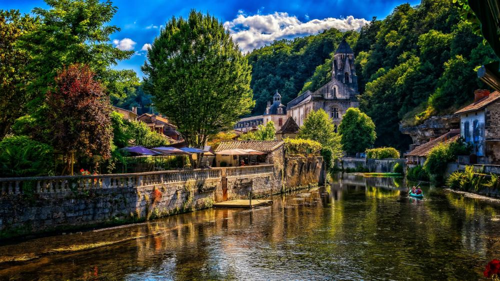 Brantome Abbey wallpaper