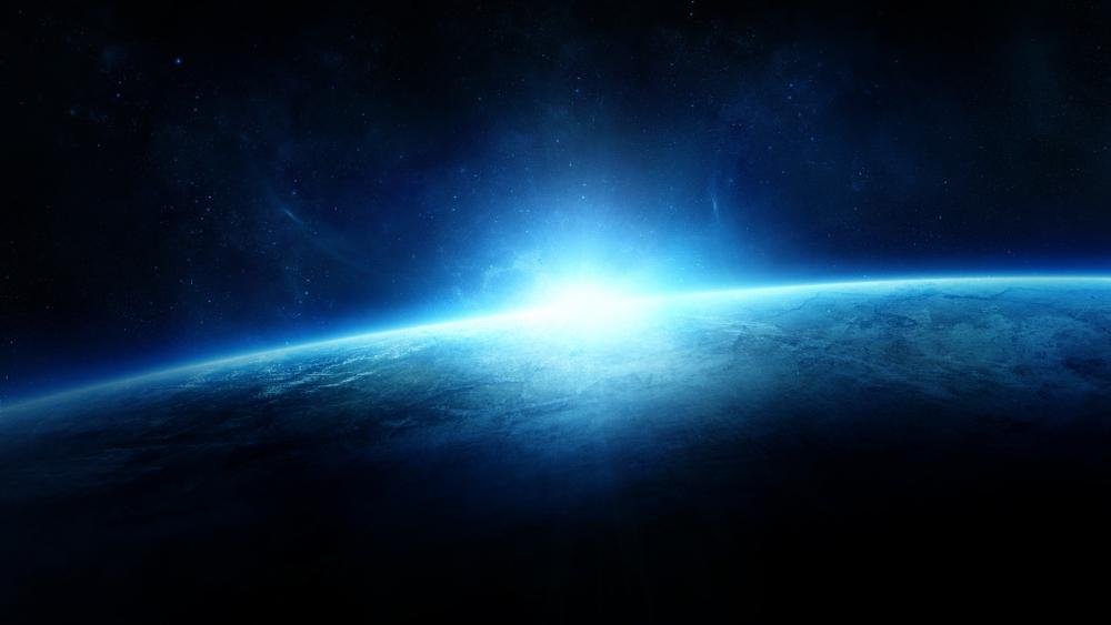 Mystical Horizon in Outer Space wallpaper