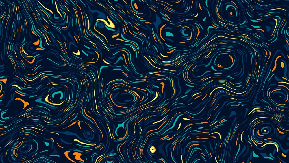 Swirling Abyss of Vibrant Artistry wallpaper