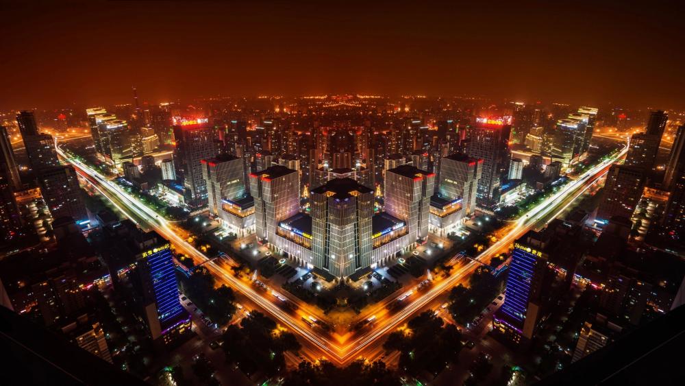 Beijing by night wallpaper