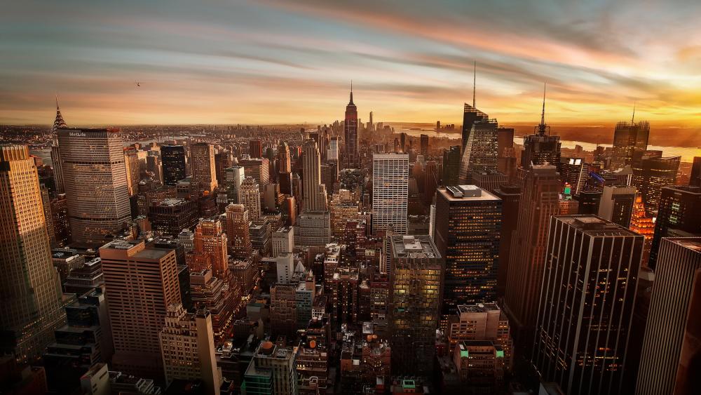 Manhattan skyline wallpaper