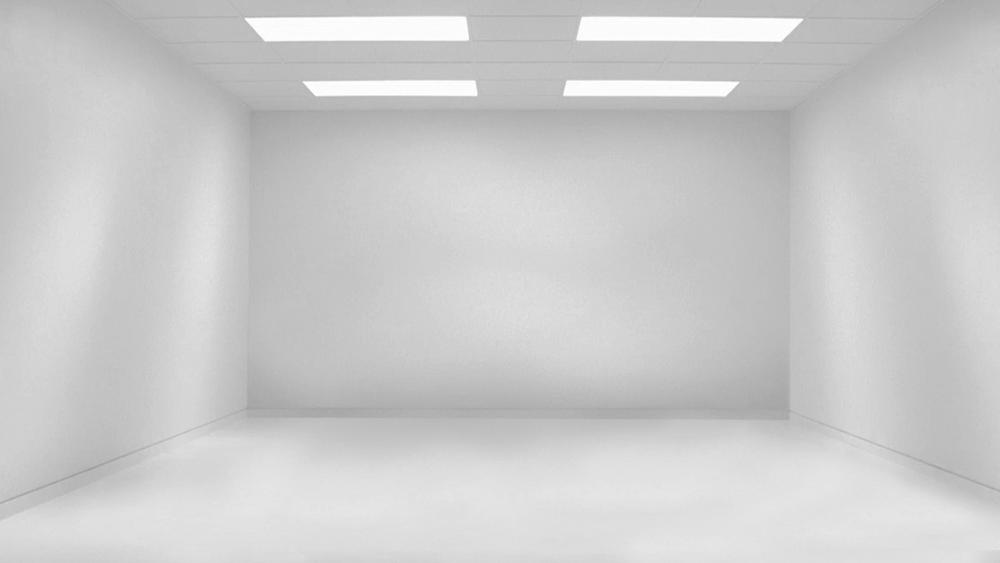 Empty white room wallpaper