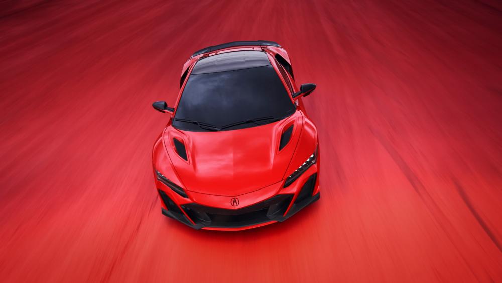 Red Acura NSX Type S wallpaper