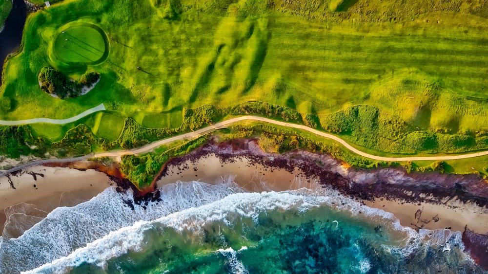 Long Reef Golf Club from above wallpaper
